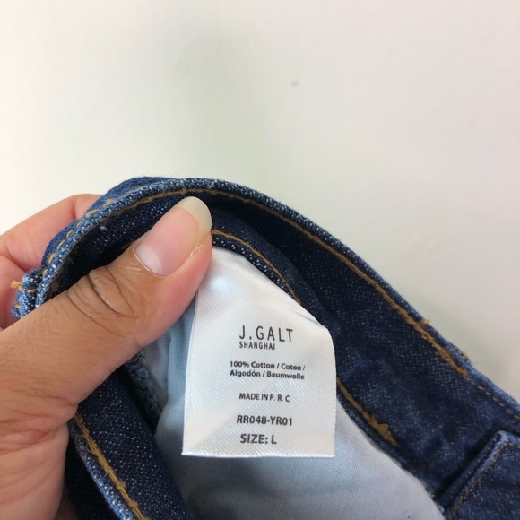 Brandy Melville High Rise Raw Hem Ankle Crop Jeans - Picture 6 of 6